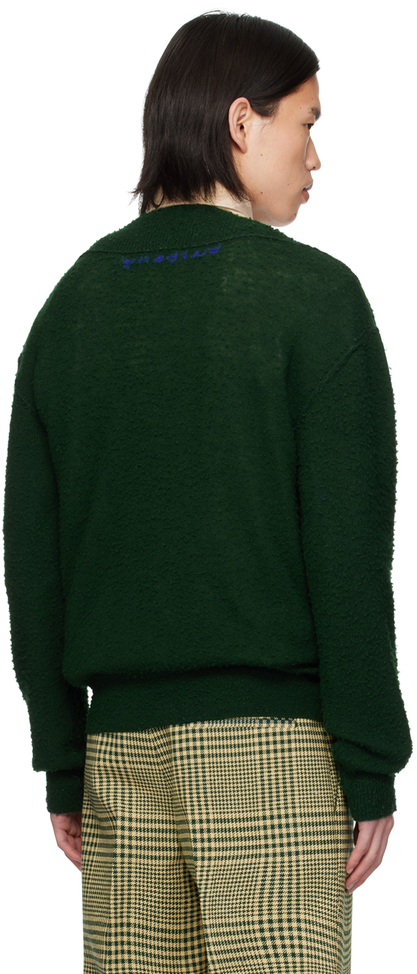 Burberry Argyle-knit Wool Jumper In Ivy