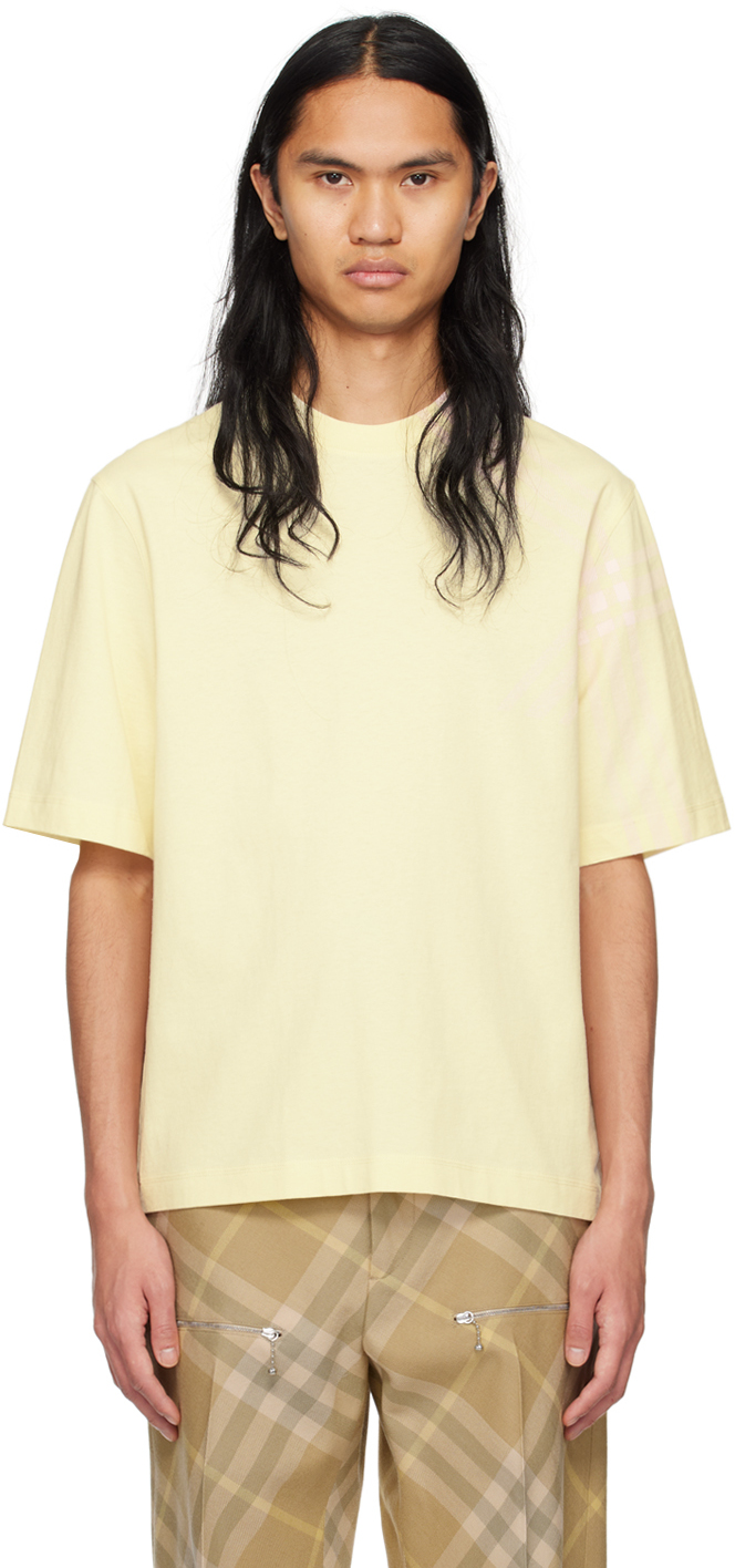 Khaki burberry outlet t shirt