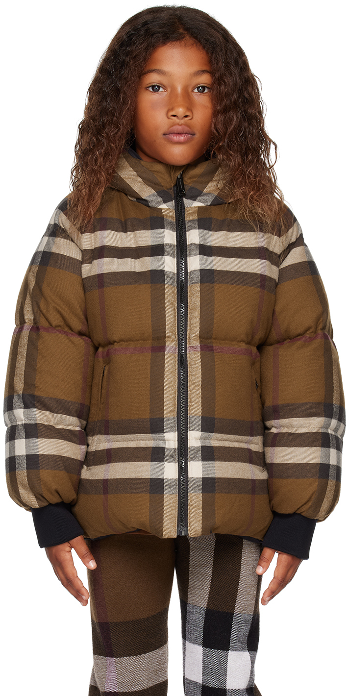 Burberry Rainer Down Jacket In Multicolor