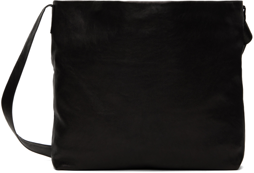 Shop Ann Demeulemeester Black Runa Medium Shoulder Bag In 099 Black
