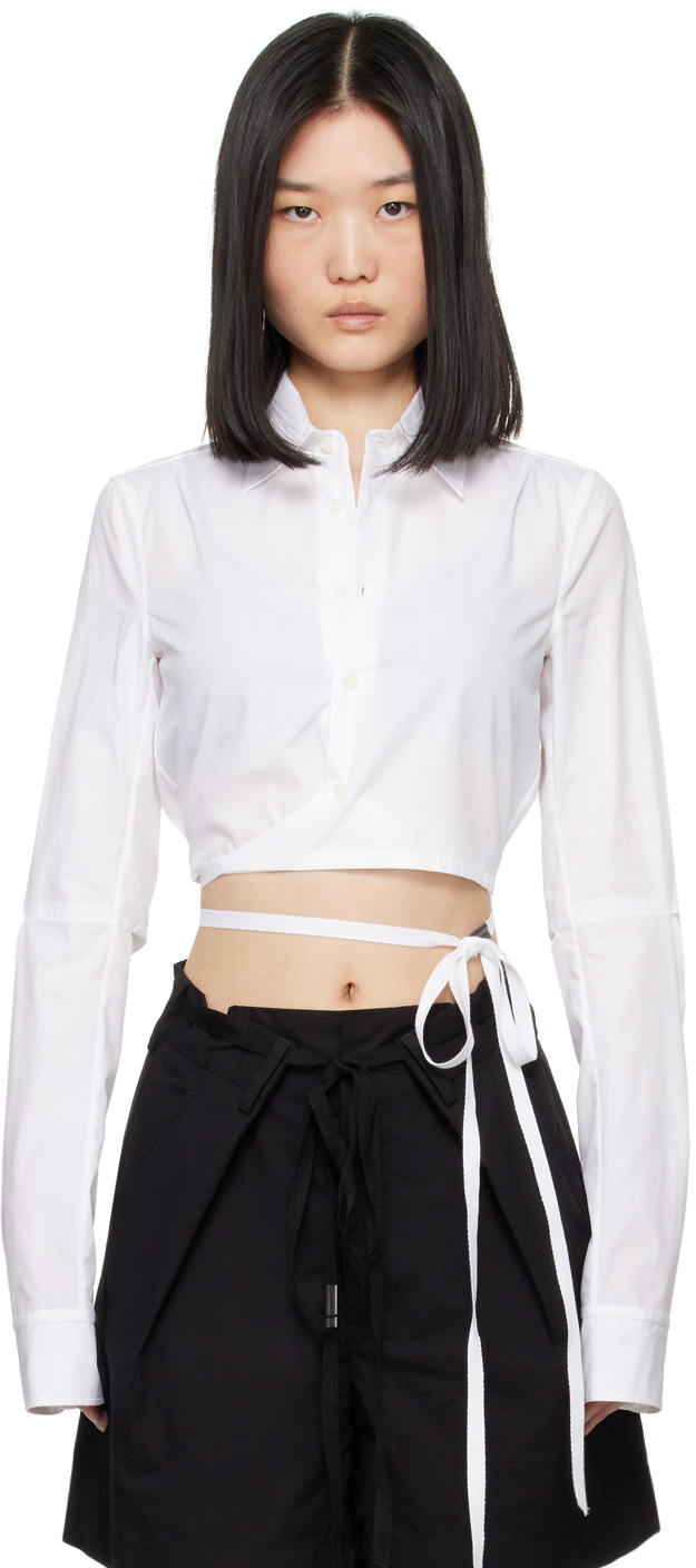ANN DEMEULEMEESTER ホワイトシャツ Ann Demeulemeester - アンドゥムルメステール 19SS