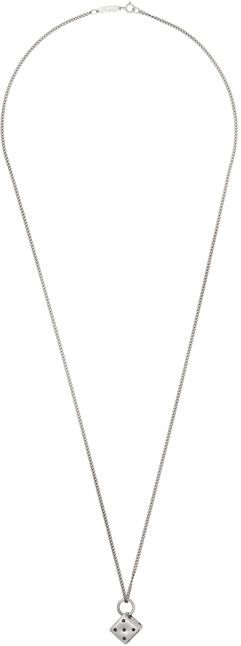 Shop Ann Demeulemeester Silver Anka Necklace In Antique Silver