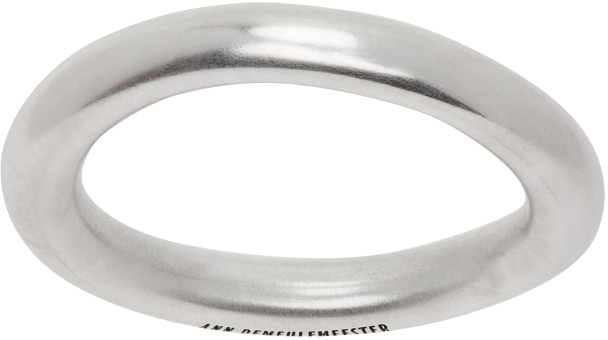 Shop Ann Demeulemeester Silver Marianne Simple Ring