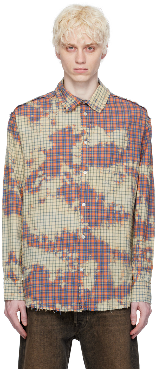 Wood Wood Multicolor Nico Shirt In Rust Check