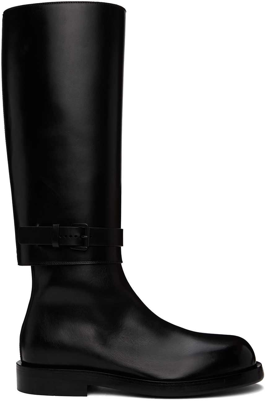 Ann demeulemeester knee high boots hotsell