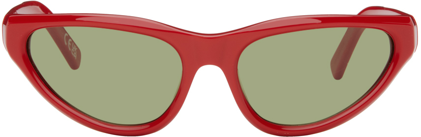 Marni Red Retrosuperfuture Edition Mavericks Sunglasses In Solid Red