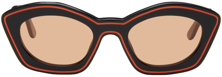 Marni Black & Orange Retrosuperfuture Edition Kea Island Sunglasses