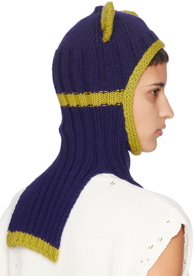 Marni Navy Ear Balaclava In 00b94 Blumarine