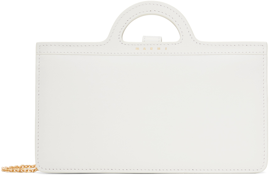 Marni White Tropicalia Long Wallet Bag In 00w05 Alabaster