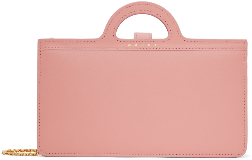 Marni Pink Tropicalia Long Wallet Bag In 00c08 Mother Pearl