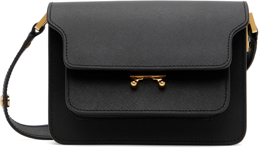 Marni Black Mini Trunk Bag In Zn99n Black