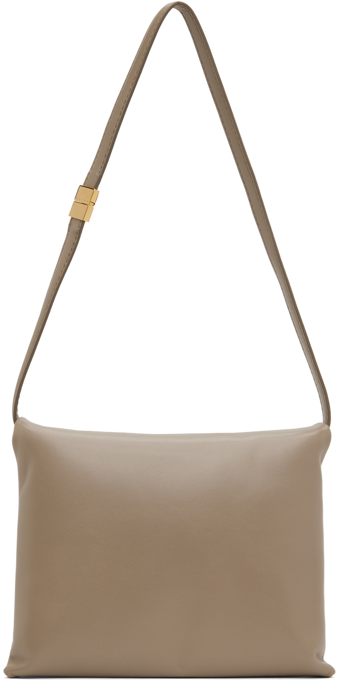 Taupe Prisma Pouch Bag