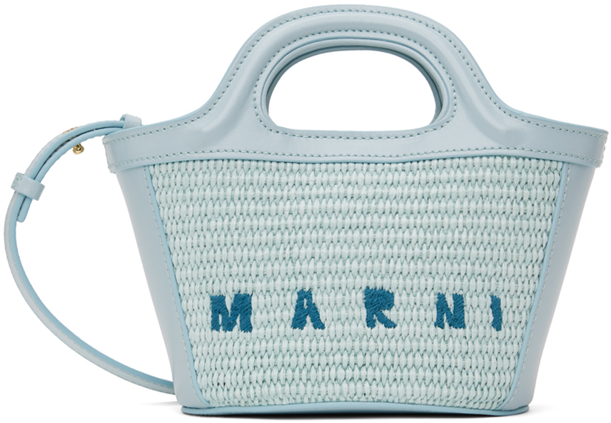 Blue Micro Tropicalia Tote