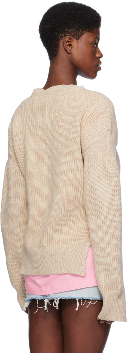 Marni Beige Mouliné Sweater In 00w16 Natural