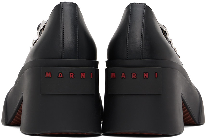 Marni Black T-bar Mary Jane Pablo Heels In 00n99 Black