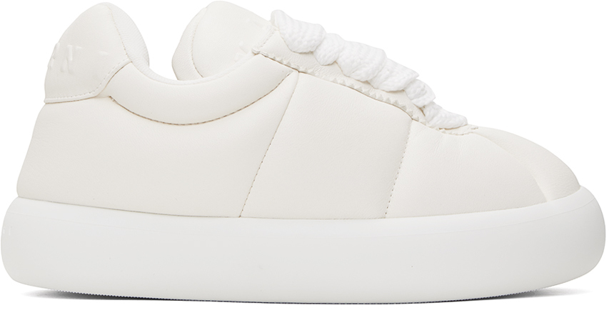 Marni White Big Foot 2.0 Sneakers In 00w01 Lily White