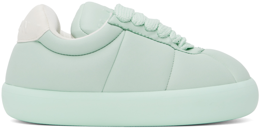 Shop Marni Blue Bigfoot 2.0 Leather Sneakers In 00b18 Mineral Ice