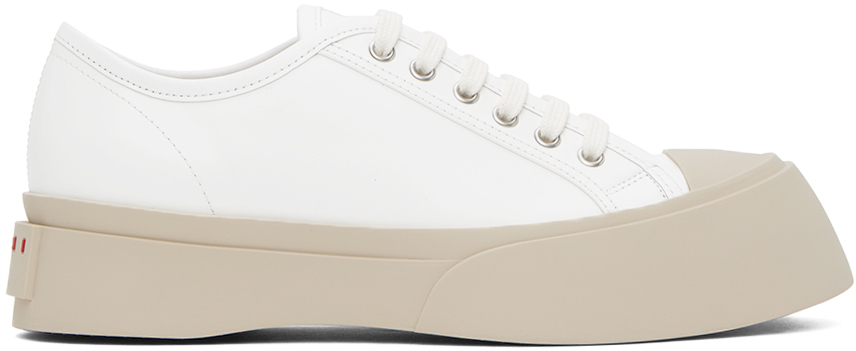 Shop Marni White Pablo Sneakers In 00w01 Lily White