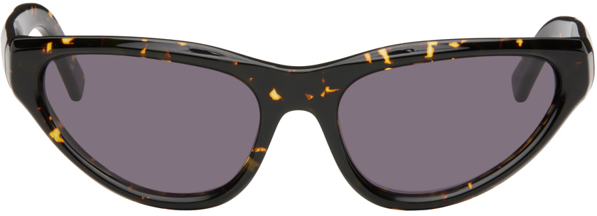Shop Marni Tortoiseshell Mavericks Sunglasses In Maculato