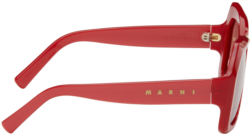 Marni Eyewear Debossed Logo Sunglasses