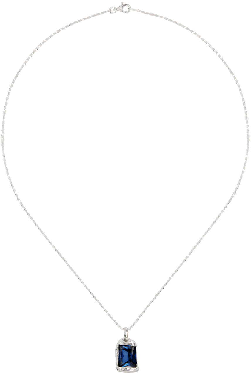 Bleue Burnham Silver Rose Pendant Necklace In Silver (925)