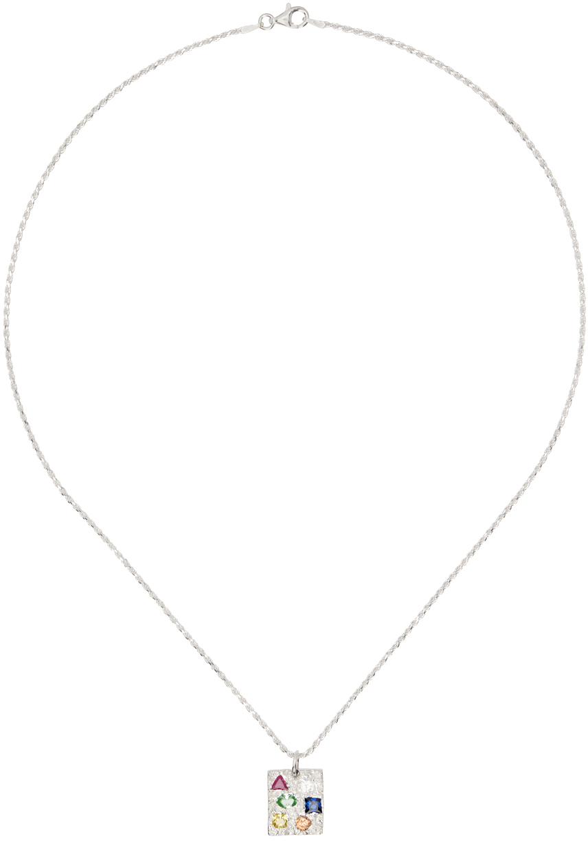 Bleue Burnham SSENSE Exclusive Silver Bound Willow Pendant Necklace
