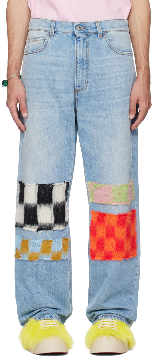 SSENSE Exclusive Blue Jeans by Marni on Sale