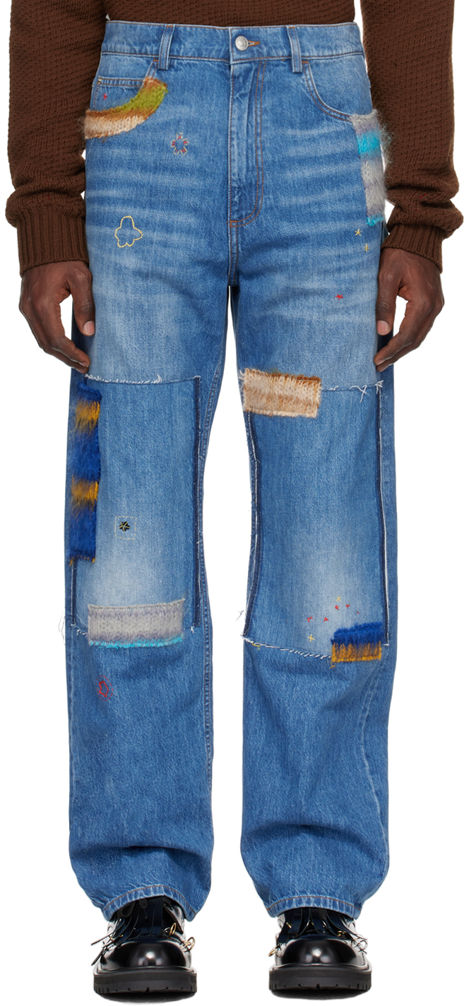 Marni Blue Patch Jeans