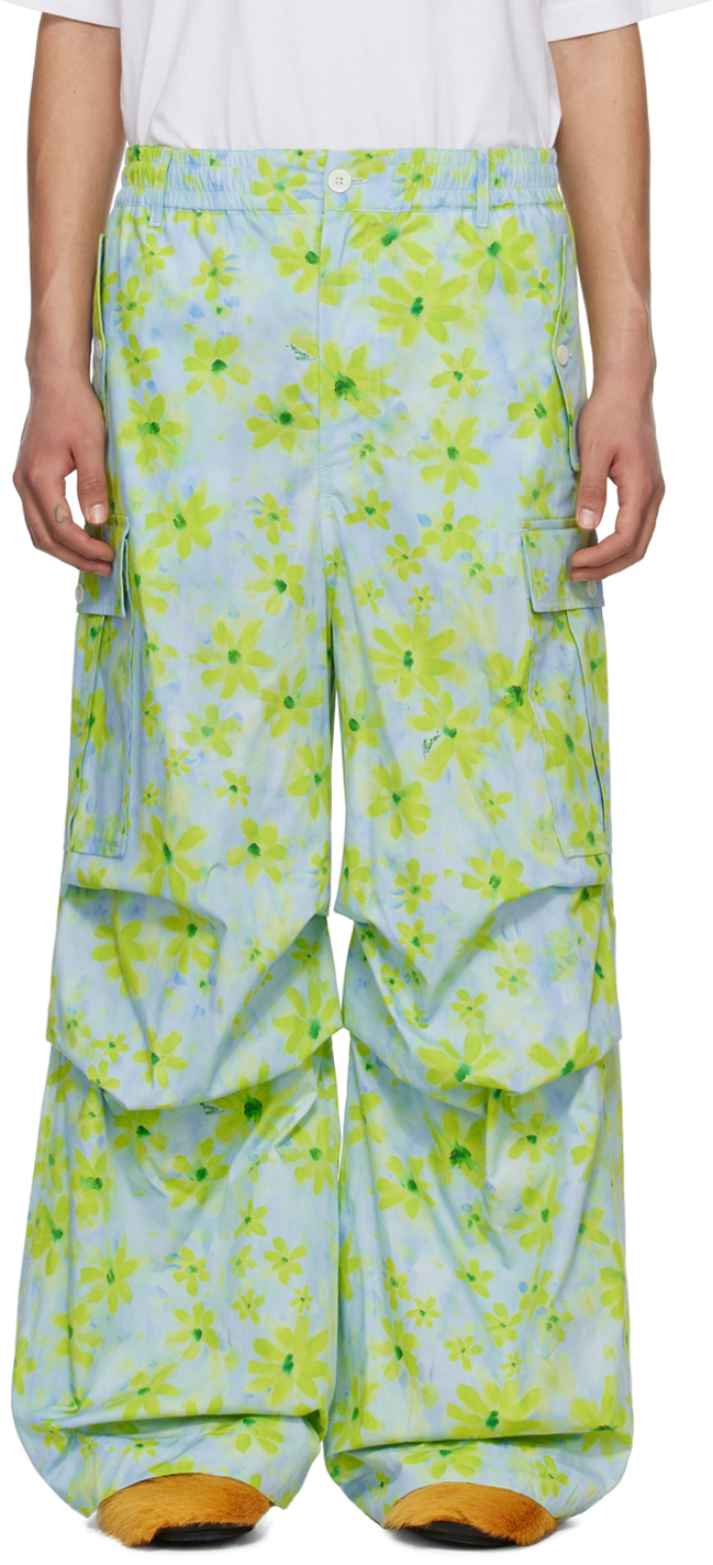 Blue & Green Parade Cargo Pants