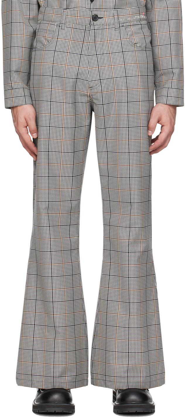 MARNI チェックテラトトラウサ PAMA0440S0UTP767 CHB57 SALE] MARNI マルニ チェック柄 キャロットカット スラックス
