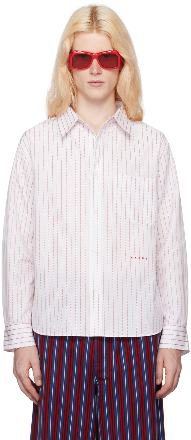 White Striped Shirt