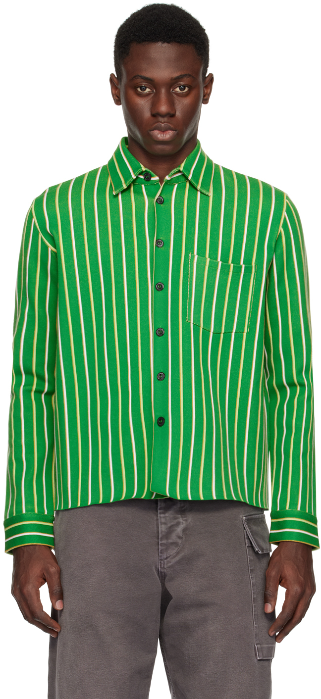 Green Striped Shirt