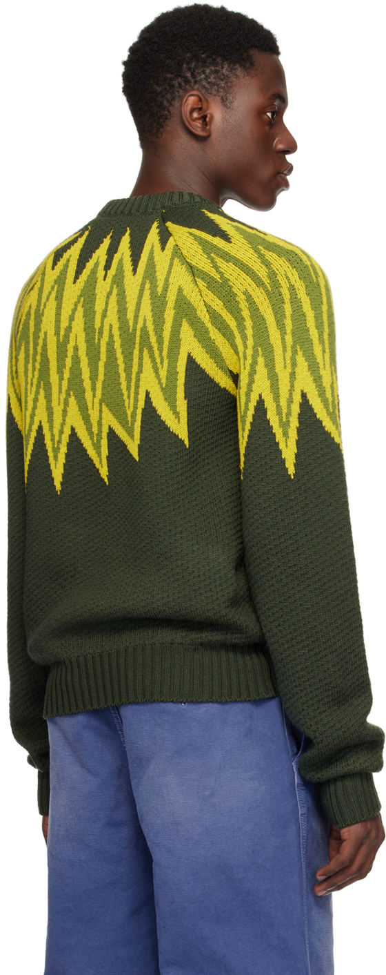 Marni Green Fire Island Sweater In 00v67 Leav Green