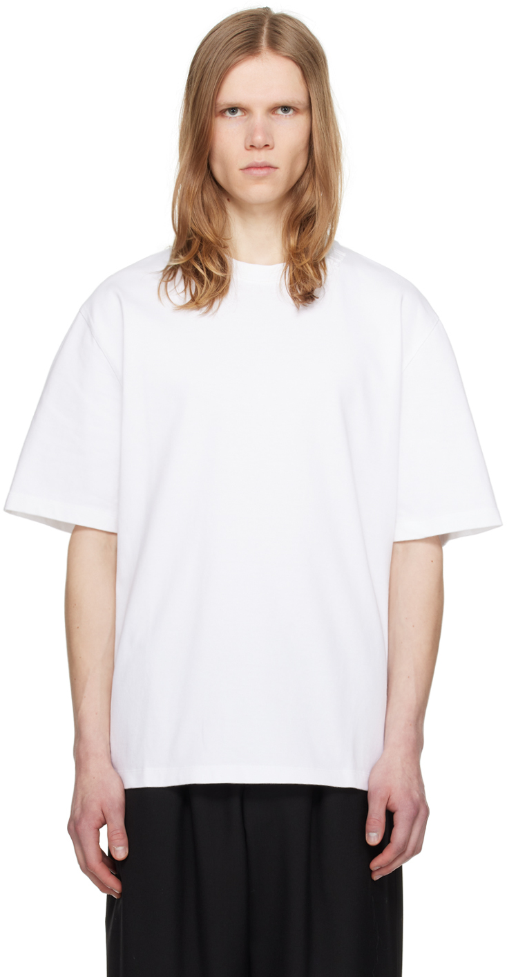 【関税込み】Marni ホワイト ロゴアップリケ Tシャツ Marniのホワイト ロゴアップリケ Tシャツがセール中