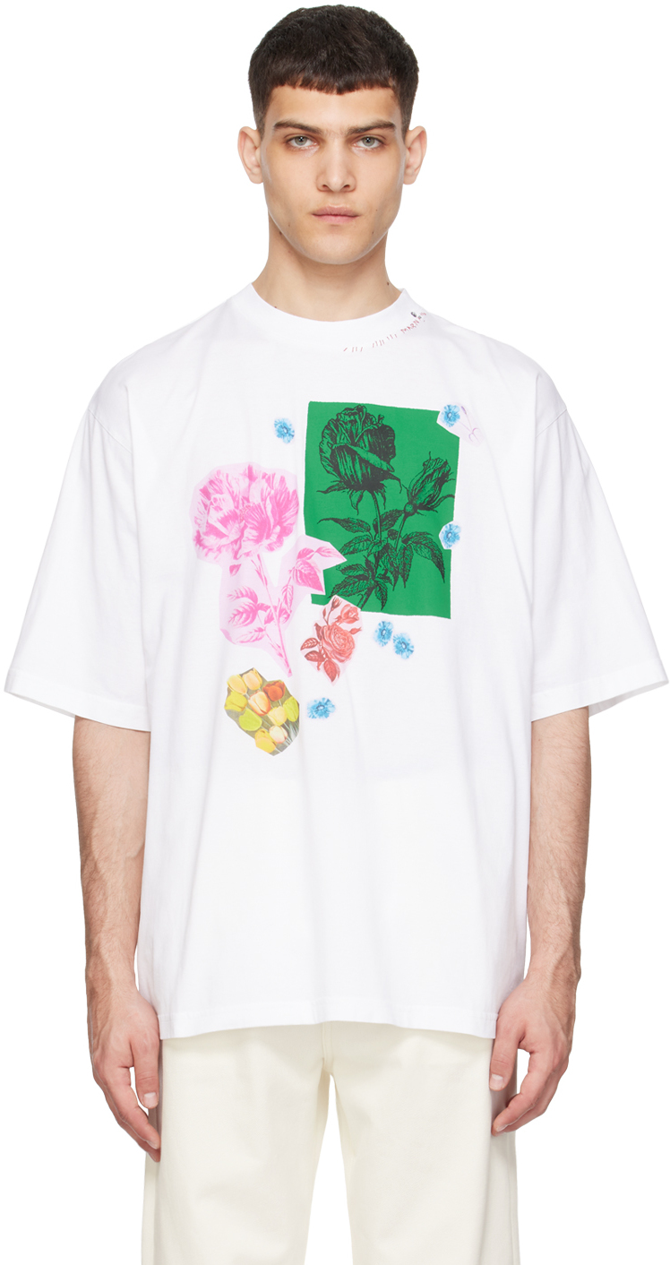 White Flower Prints T-Shirt