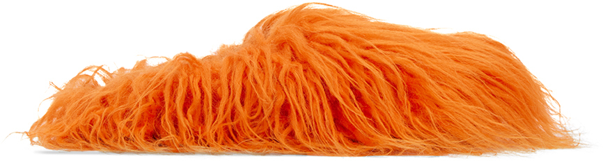 SSENSE Exclusive Orange Fussbett Sabot Loafers