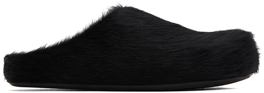 Black Fussbett Sabot Loafers