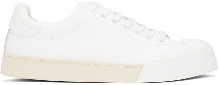 Shop Marni White Dada Bumper Sneakers In Lily White
