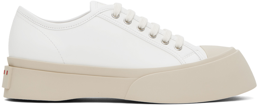 Shop Marni White Pablo Sneakers In Lily White