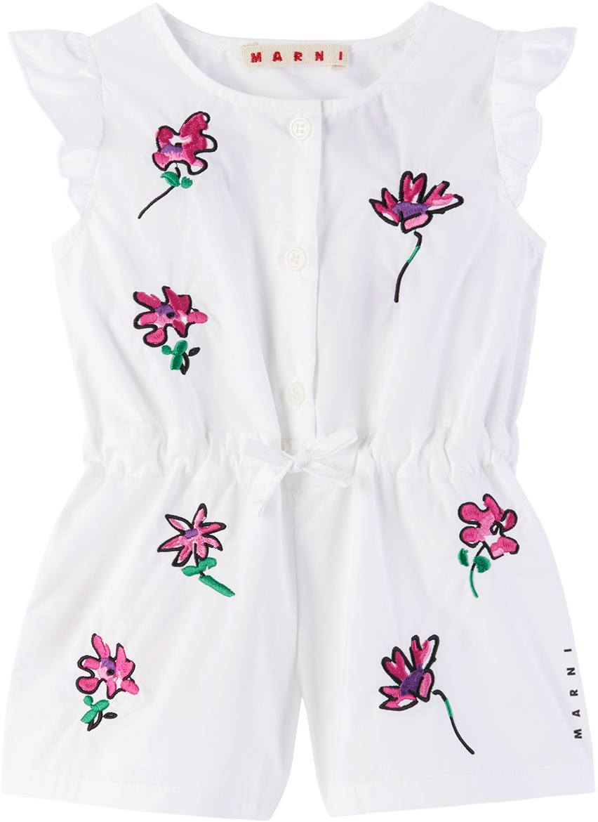 Baby White Floral Romper