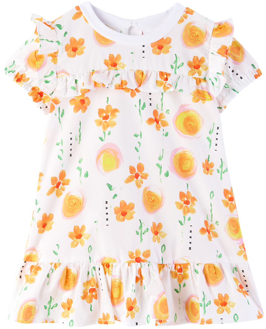 Baby White Floral Dress