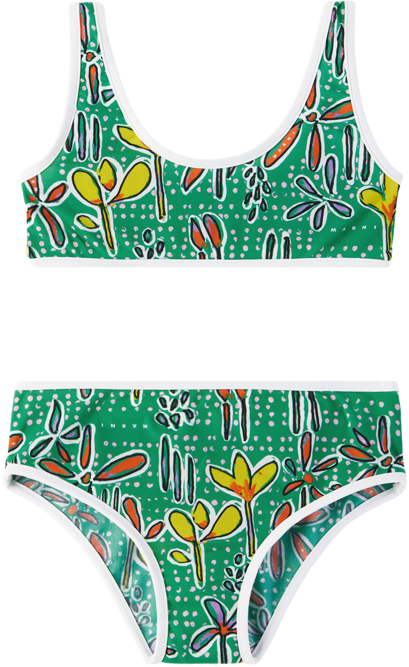 Marni Carioca Floral-print Bikini In Multi