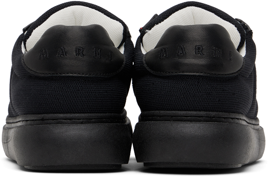Marni Kids Black Padded Sneakers In Black