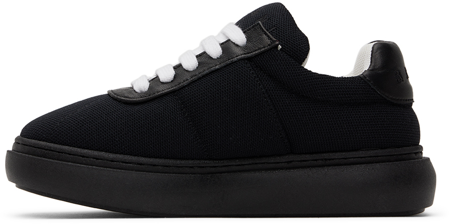 Marni Kids Black Padded Sneakers In Black