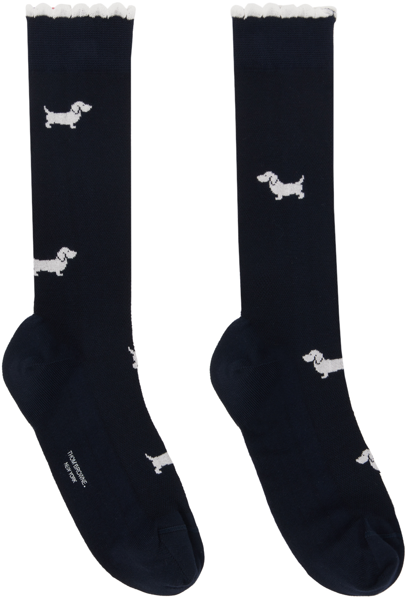 Thom Browne Men's Cotton Socks Blue