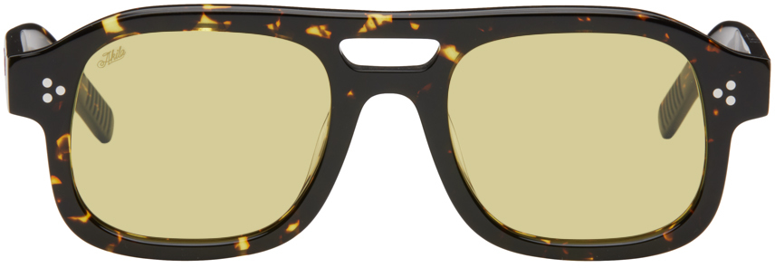 Akila Tortoiseshell Dillinger Sunglasses In Black