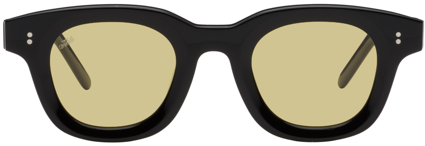 Akila Black Apollo Sunglasses In Black/yellow