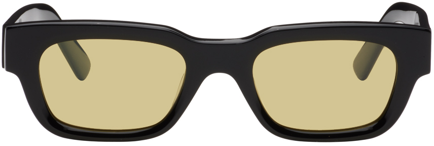 Akila Black Zed Sunglasses In Black / Yellow