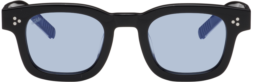 Akila Black Ascent Sunglasses In Black / Blue