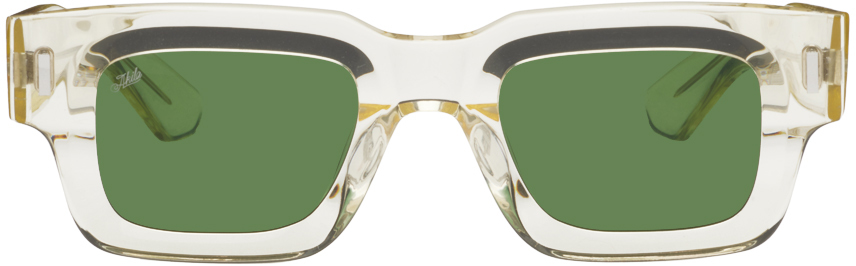 Akila Yellow Ares Sunglasses In Lemonade / Green